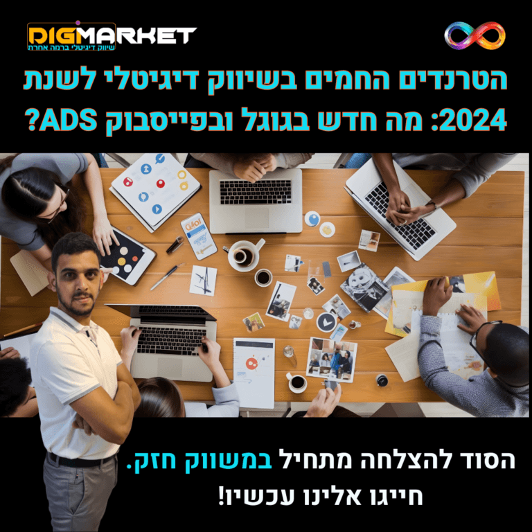 הטרנדים החמים בשיווק דיגיטלי לשנת 2024: מה חדש בגוגל ובפייסבוק ADS?