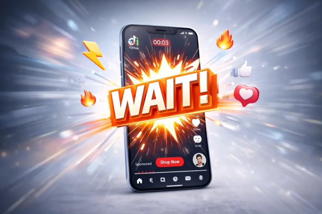 מודעות וידאו בטיקטוק: איך לייצר "הוק" ב-3 השניות הראשונות