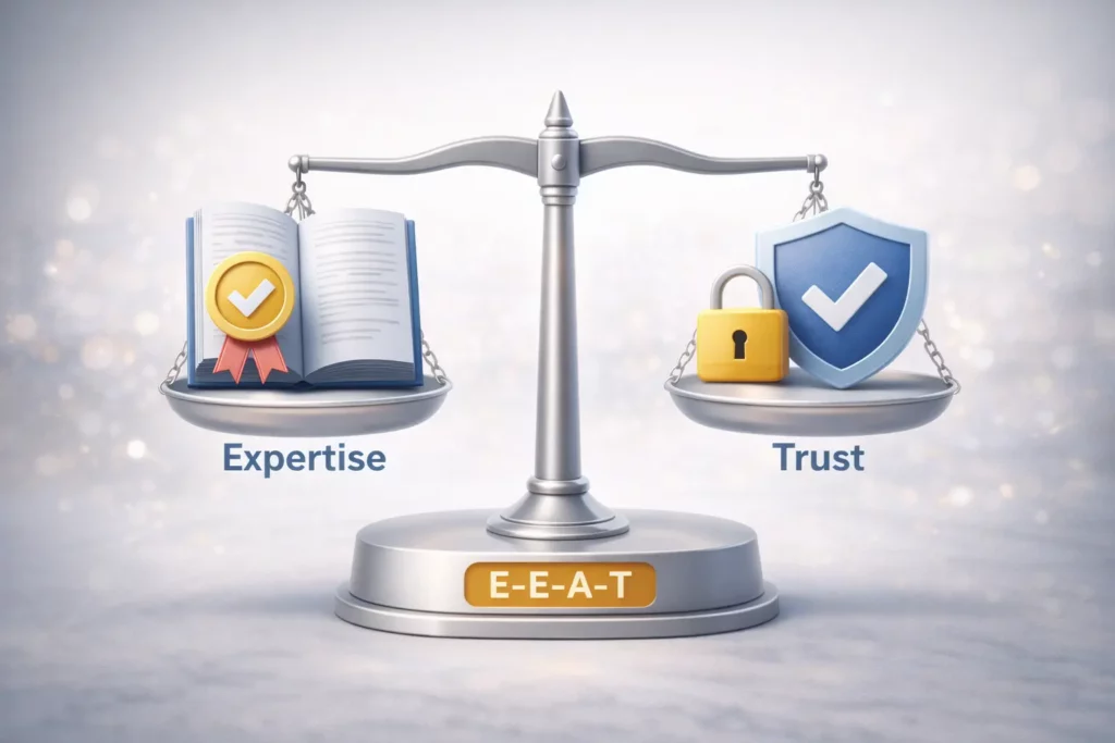סמכות אתר (E-E-A-T): למה המומחיות שלכם היא הפרמטר הכי חשוב