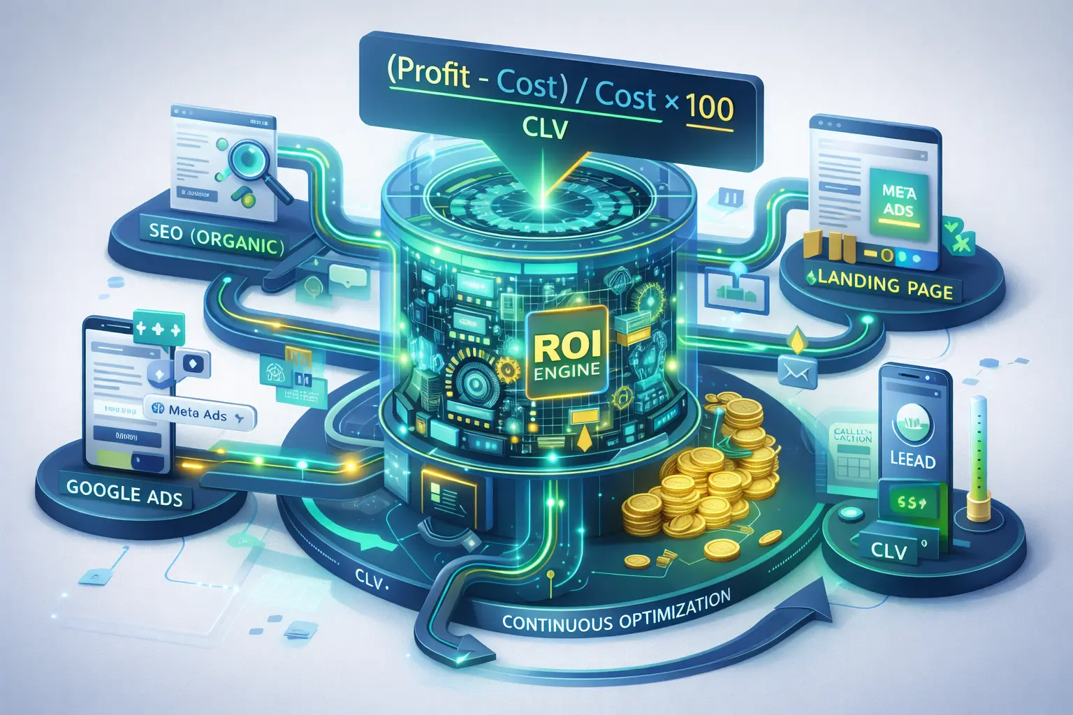 פרסום מבוסס ביצועים: איך למדוד החזר השקעה (ROI) האתגר במדידת ROI בפרסום דיגיטלי
